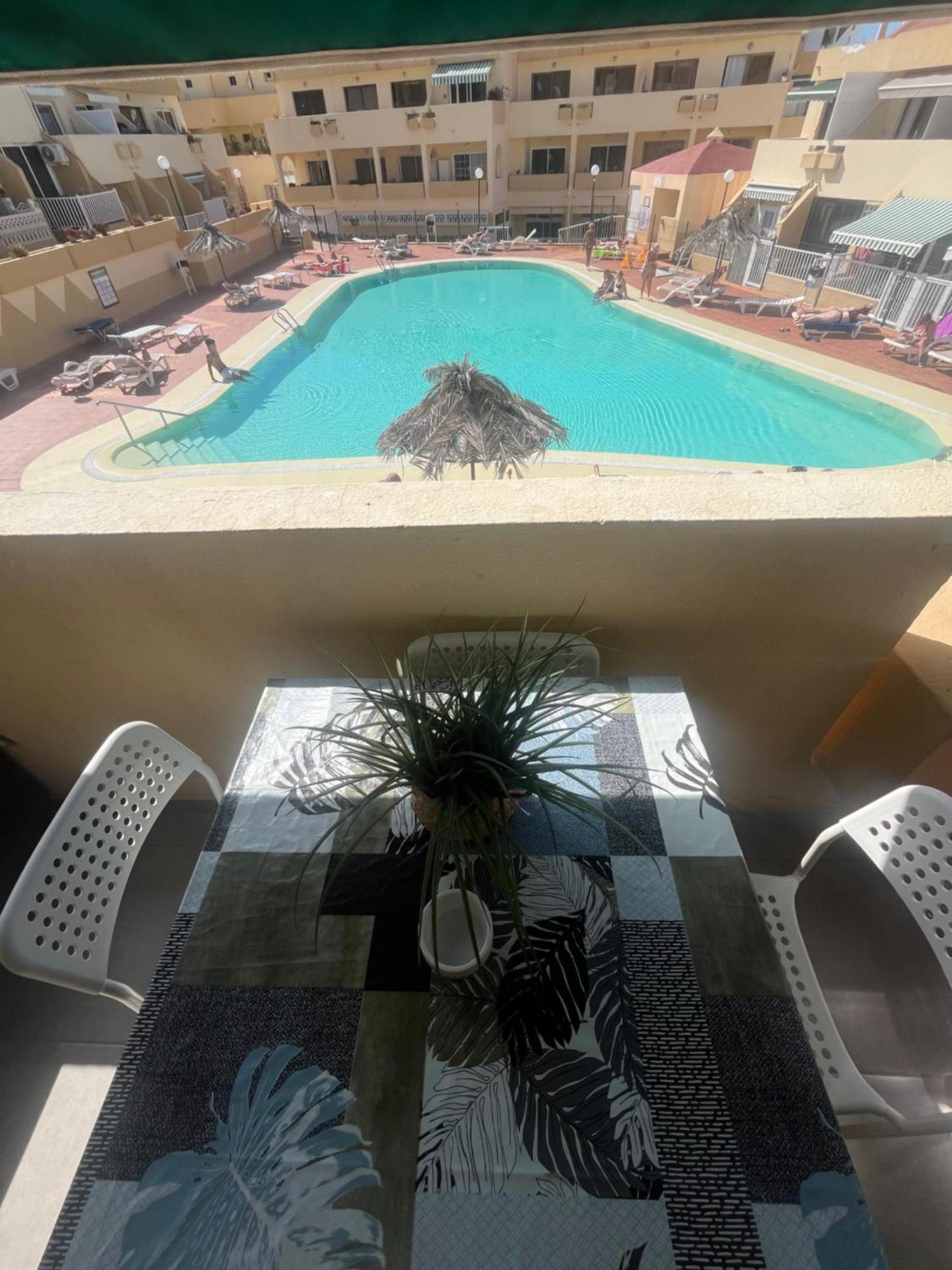 Sunny Pool View & Airco Apartament Symon Mareverde Адехе Экстерьер фото